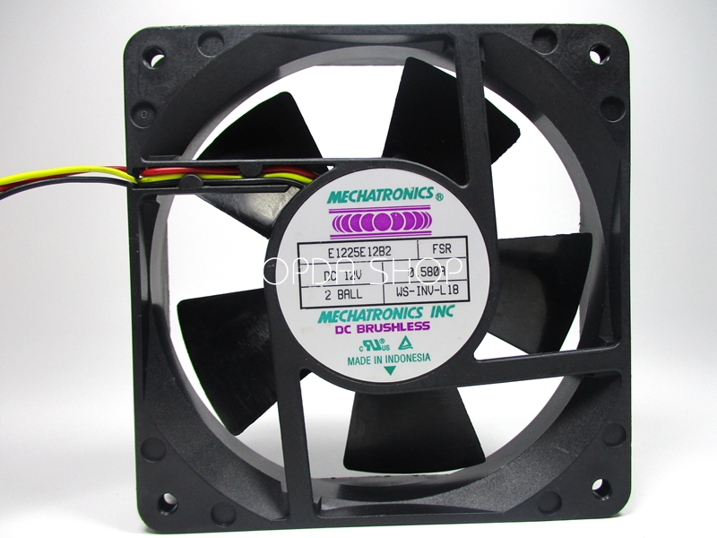 MECHATRONICS E1225E12B2 120x25 12 VDC 0.58A FAN