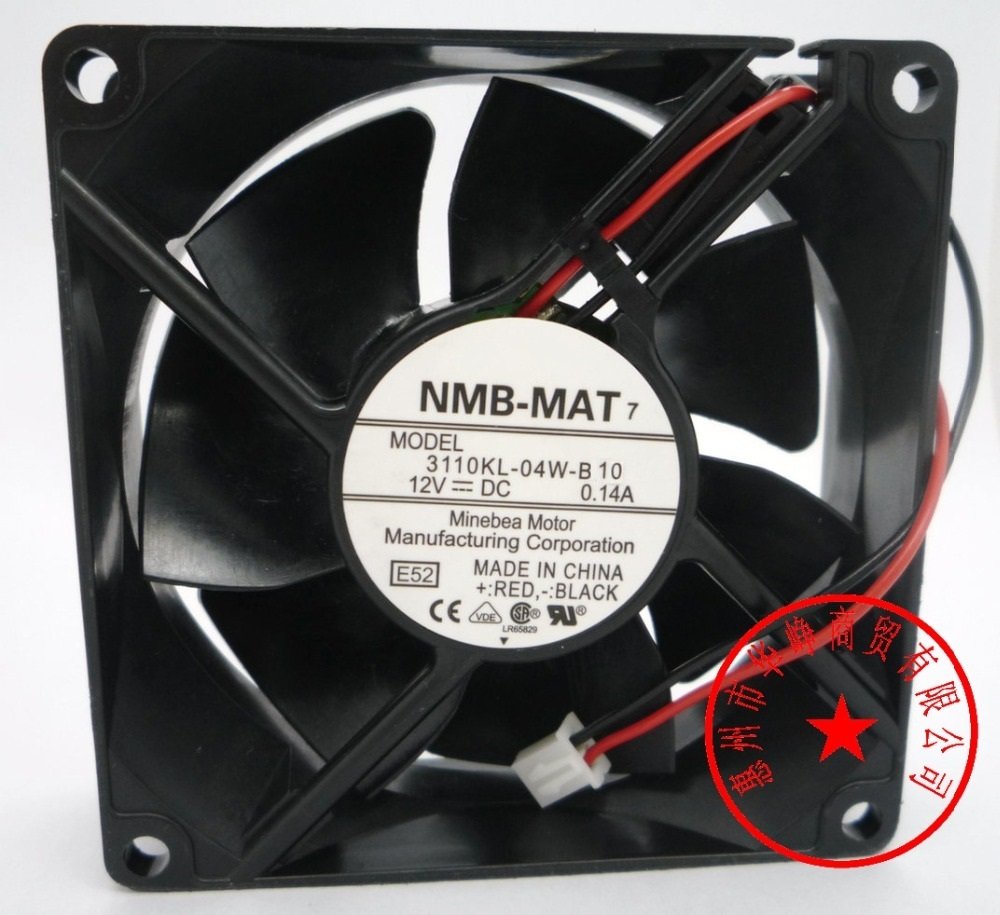 NMB 3110KL-04W-B10 80X25 12 VDC 0.13A FAN