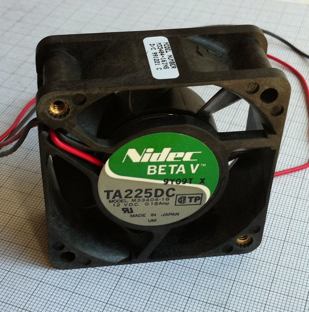 NIDEC TA225DC B34605-16 60X25 12 VDC 0.58A FAN