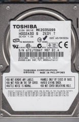 TOSHIBA SATA 200GB MK2035GSS 2.5'' 4200RPM HDD