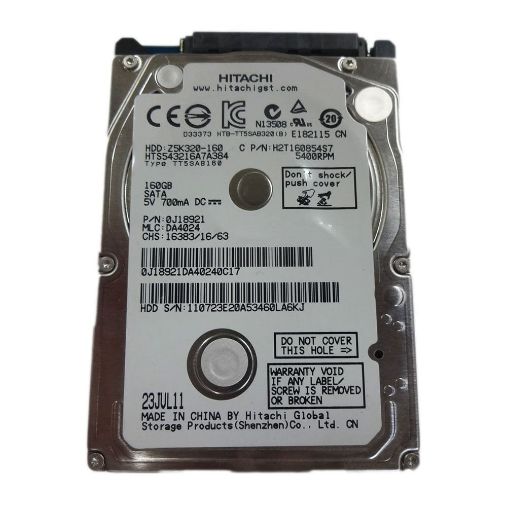 HITACHI SATA 160GB Z5K320-160 hts543216a7a384 2.5'' 5400RPM HDD