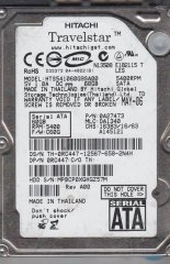 HITACHI SATA 60GB HTS541060G9SA00 2.5'' 5400RPM HDD