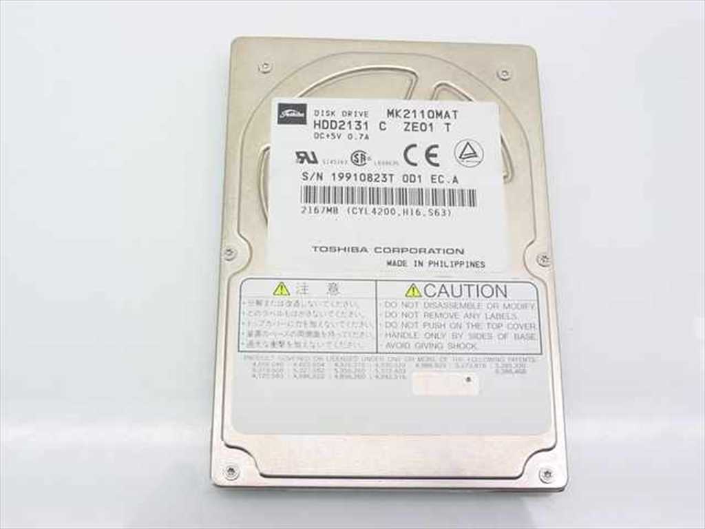 Toshiba 2.1GB  MK2110MAT 4200RPM 2.5 HDD