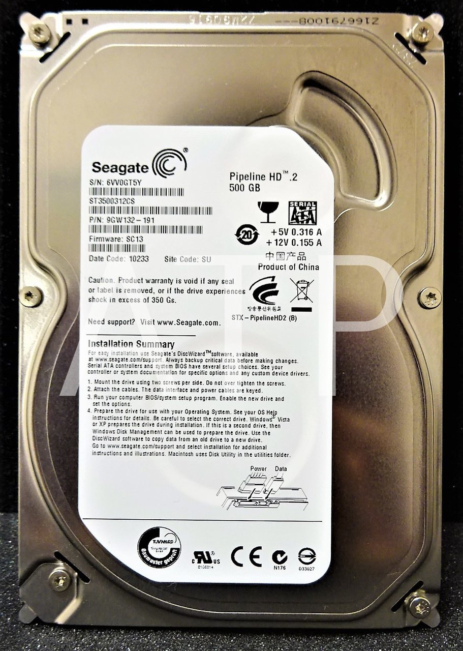 SEAGATE SATA 500GB ST3500312CS 3.5'' 5900RPM HDD