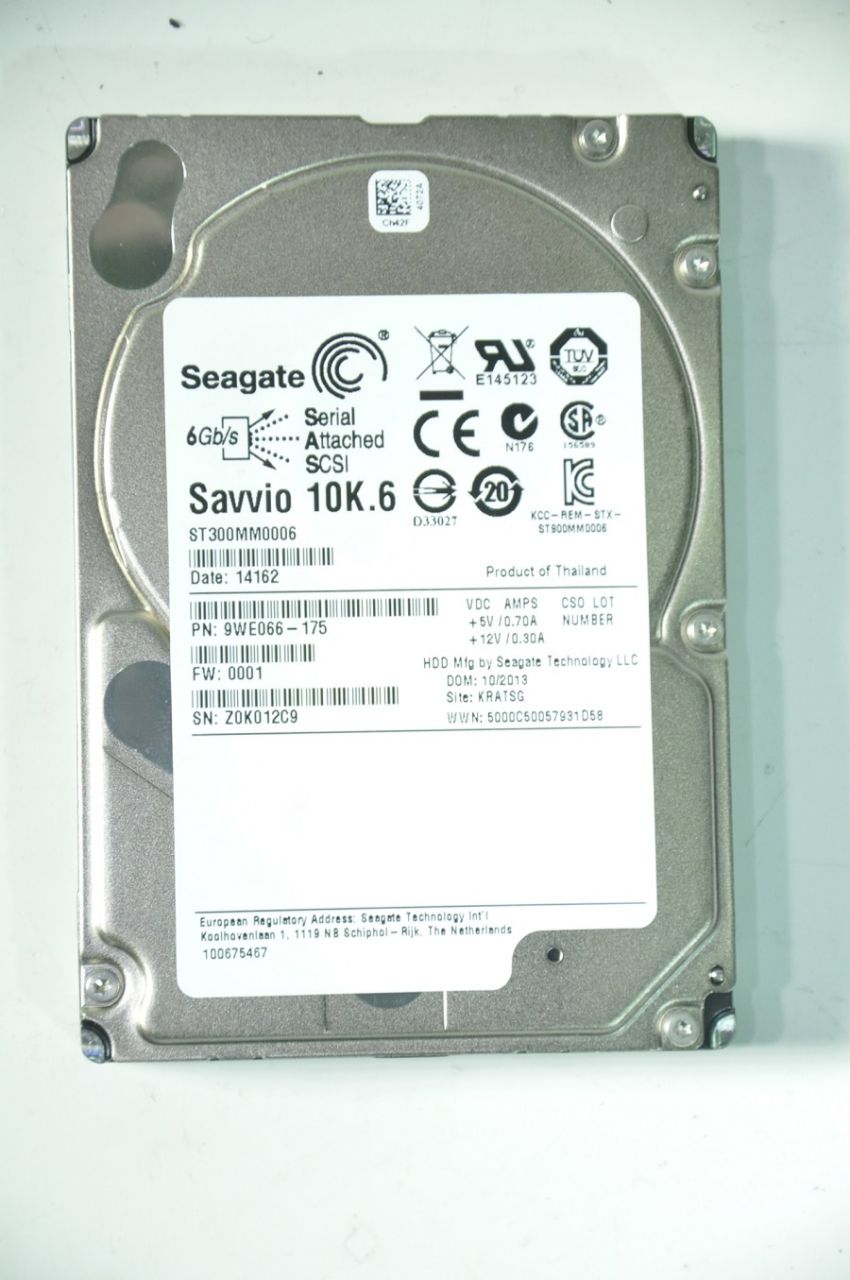 SEAGATE SAS 300GB SAVVIO ST300MM0006 9WE066-175 2.5'' 10000RPM SCSI HDD