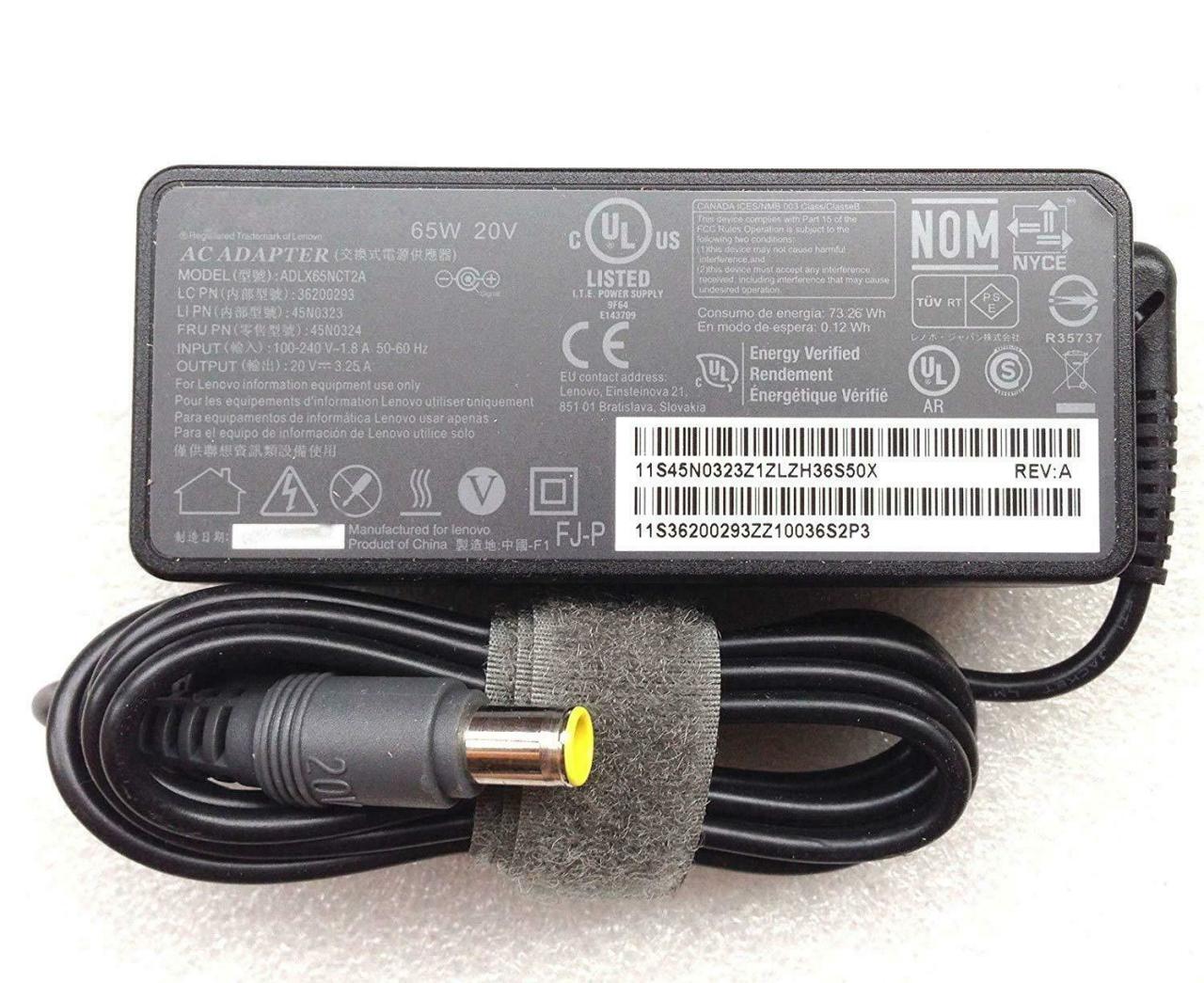 Orjinal Lenovo AC Adaptor 65W 20V ADLX65NCT3A