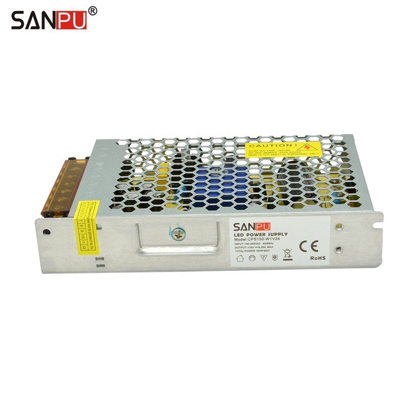 SANPU SMPS Power Supply 6A 24V 150W LED Driver Transformer IP20 CPS150-W1V24