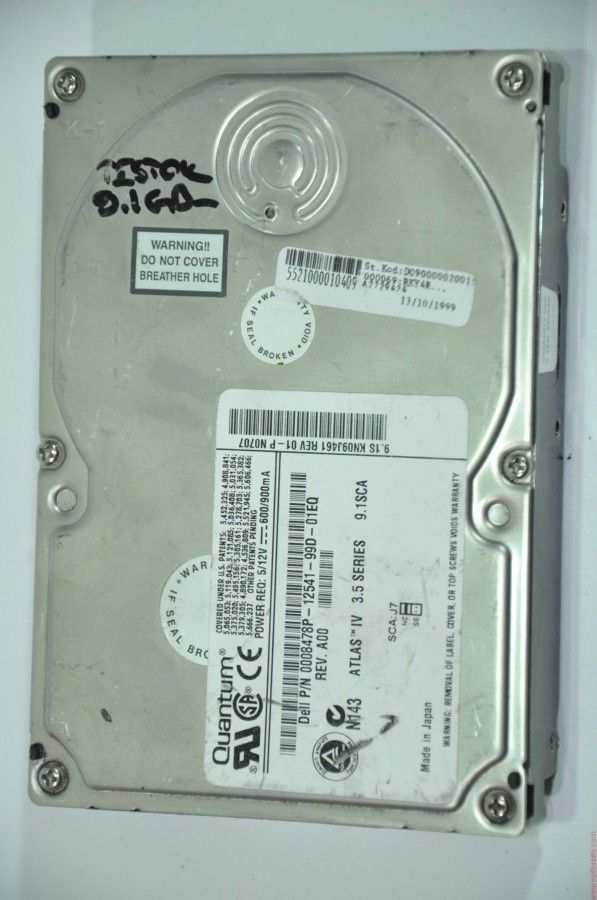 QUANTUM 80 PIN 9.1GB KN09J461 3.5'' 7200RPM SCSI HDD