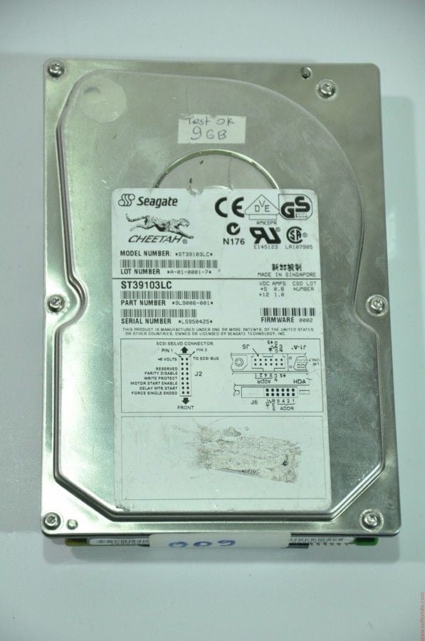 SEAGATE 80 PIN 9.1GB ST39103LC  3.5'' 10000RPM SCSI HDD