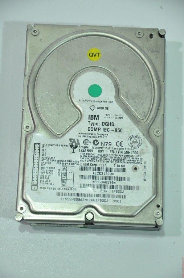 IBM 80 PIN 9.1GB ECE31870 PN59H6598 3.5'' SCSI HDD