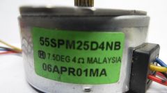 55SPM25D4NB 4 ohm 7.5 deg Stepper motor