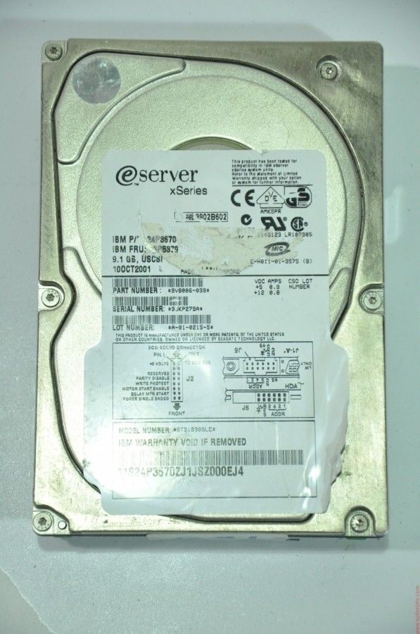 IBM 80 PIN 9.1GB ST318305LC 24P3670 06P5379 3.5'' 10000RPM SCSI HDD