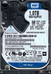 Western Digital 2.5'' 1TB Blue WD10JPVX-60JC3T1 SATA 3.0 5400 RPM Hard Disk