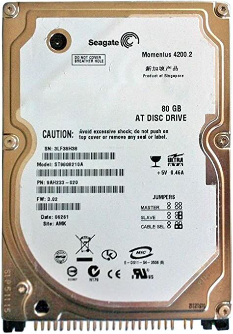 Seagate ST9808210A - 80GB 4.2K IDE 2.5'' HDD
