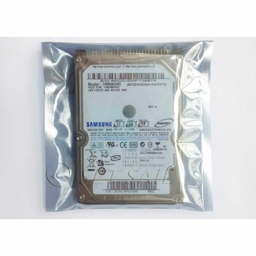 Samsung HM080HC HM080GC uyumlu 80GB 2.5 inç IDE/PATA Hard Diski