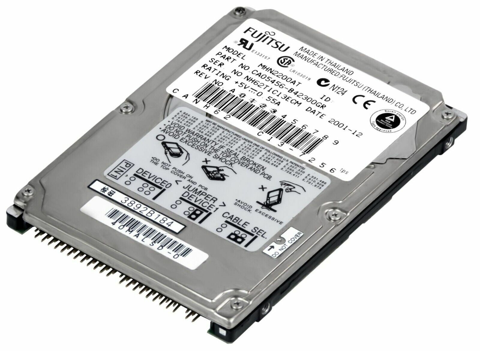 Fujitsu 20GB Internal 4200RPM 2.5'' (MHN2200AT) HDD