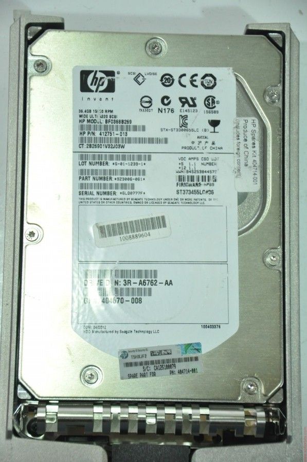 HP 80 PIN 36GB BF0368B269 412751-013 3.5'' 15000RPM SCSI HDD