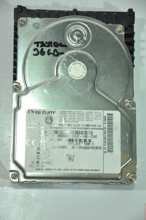 QUANTUM 80 PIN 36GB TY36J461 JP-080XUH-12542-14U-0042 3.5'' 10000RPM SCSI HDD