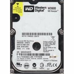 WD WD600UE-00HCT0 - 60GB 5.4K IDE 2.5 HDD