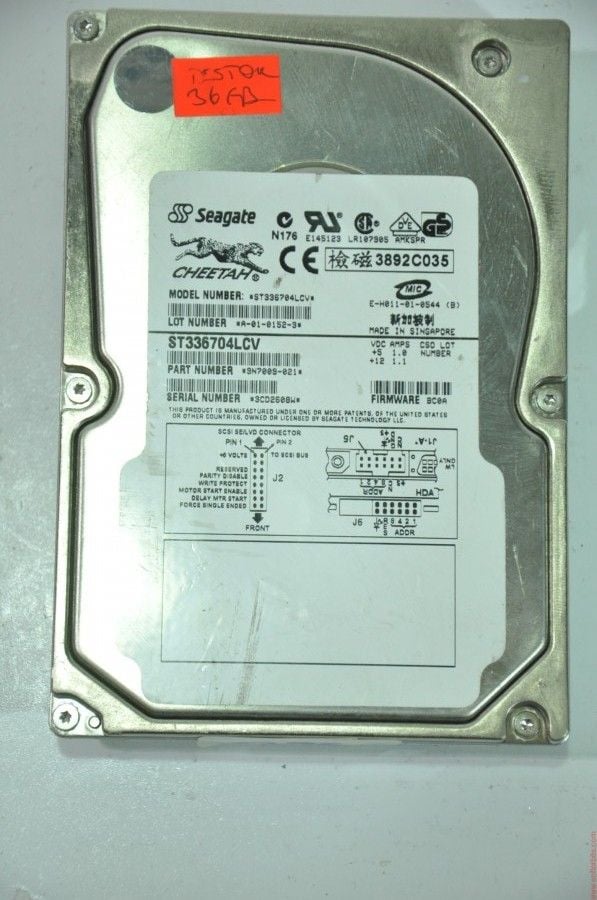 SEAGATE 80 PIN 36GB ST336704LCV 3.5'' SCSI HDD