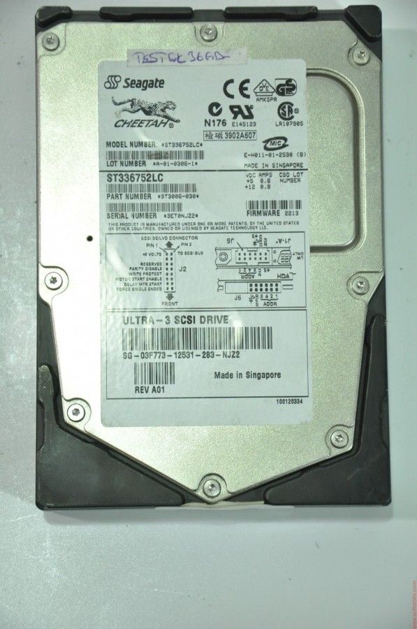 SEAGATE 80 PIN 36GB ST336752LC 3.5'' 15000RPM SCSI HDD