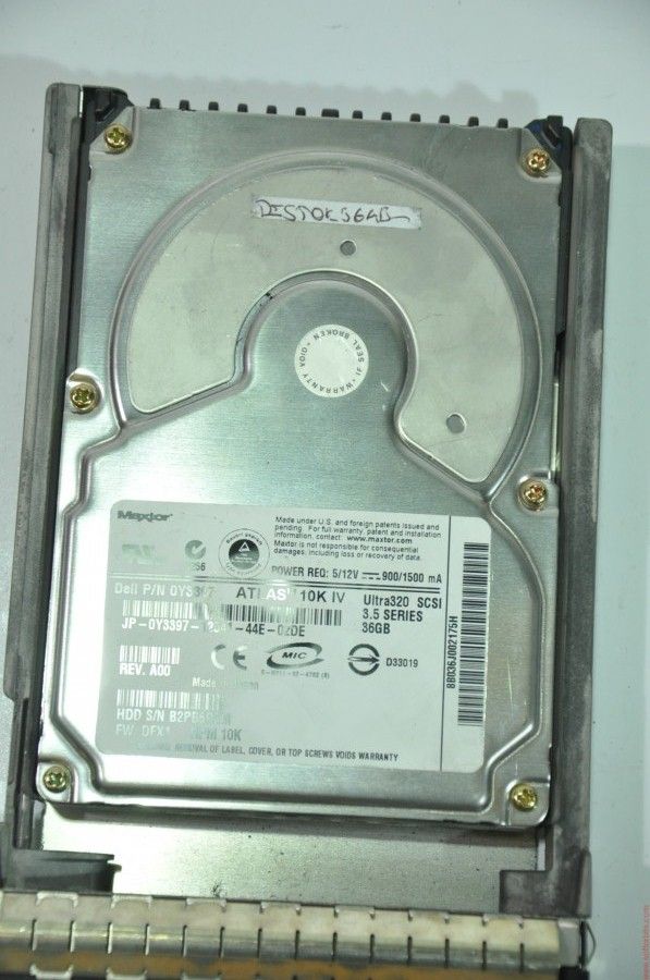 MAXTOR 80 PIN 36GB 0Y3397 JP-0Y3397-12541-44E-02DE 3.5'' 10000RPM SCSI HDD