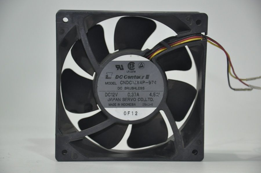 DC CENTAUR CNDC12X4P-974 120X38 12 VDC 0.37A 4.5W FAN