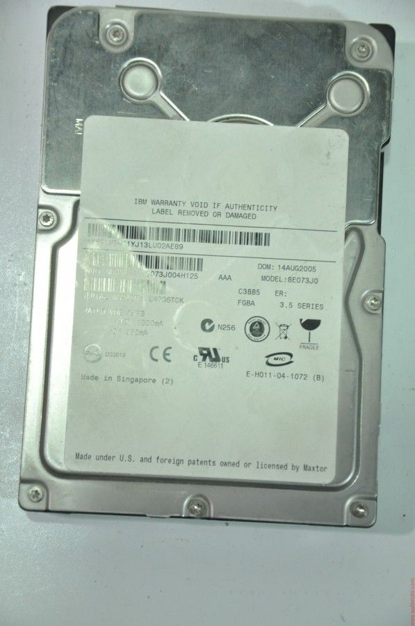 MAXTOR 80 PIN 73GB 8E073J0 3.5'' 15000RPM SCSI HDD