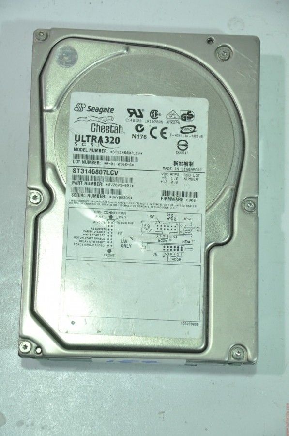 SEAGATE 80 PIN 146GB ST3146807LCV 3.5'' 10000RPM SCSI HDD
