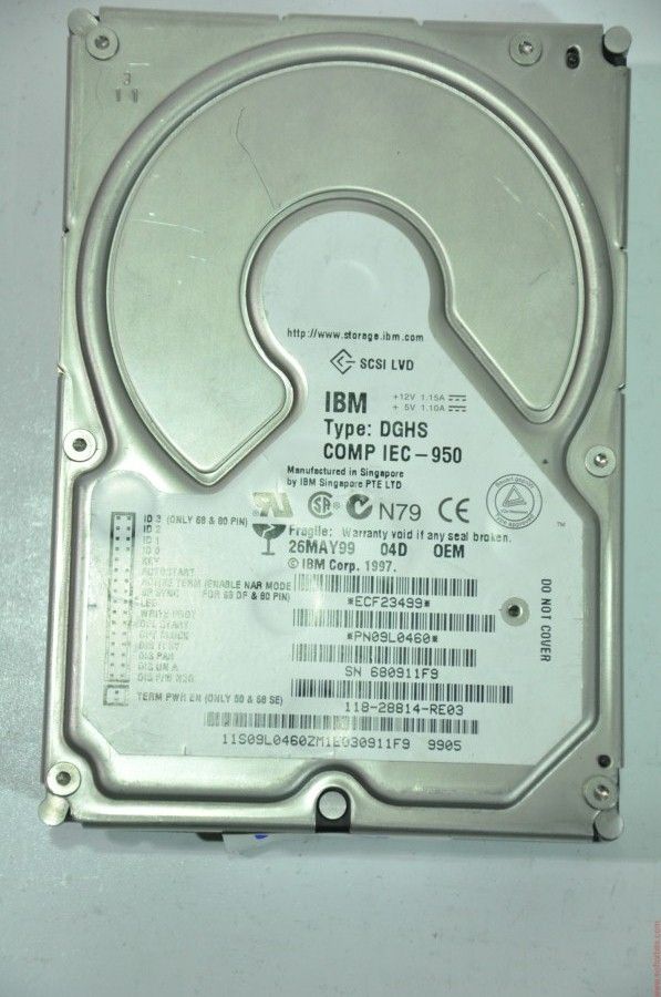 IBM 80 PIN 4GB ECF23499 PN09L0460 3.5'' 7200RPM SCSI