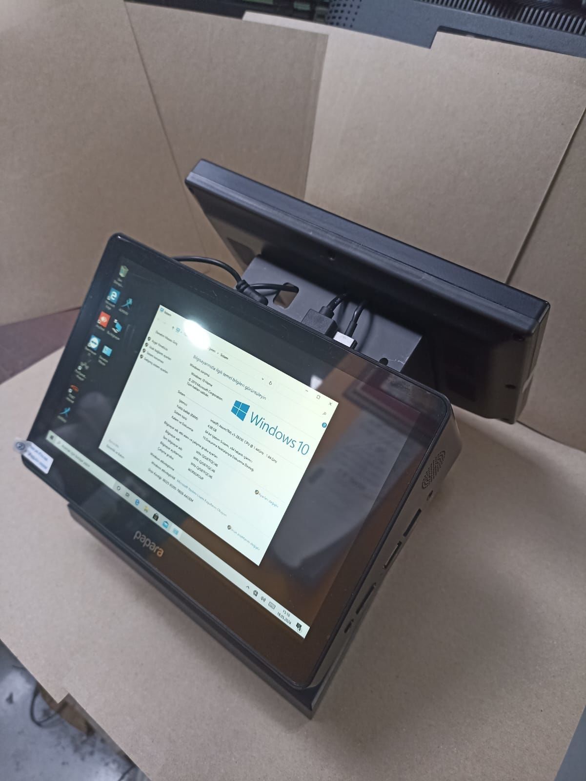 9'' Dokunmatik Çift Ekranlı Aio Mini PC Barkod Okuyucu Hediyeli
