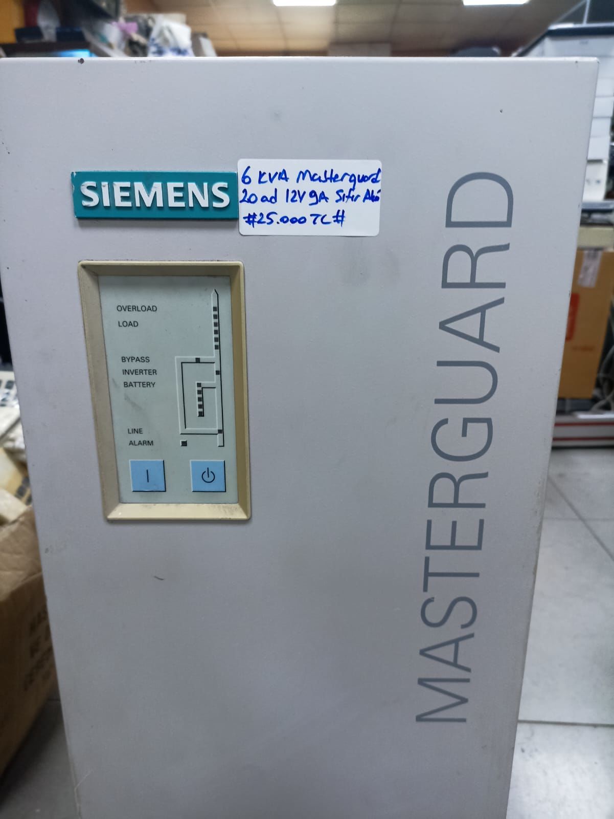 Siemens MasterGuard 6 Kva UPS - 20 ad 12v 9A Sıfır AKÜLÜ