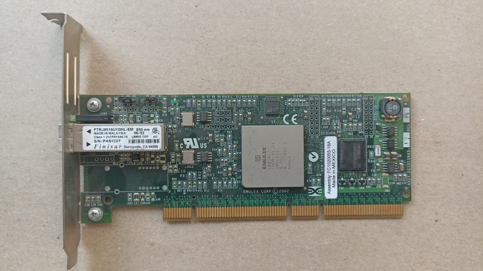 IBM 10N8623 Single-Port 2GbE PCI-X LC Fibre Channel Adapter