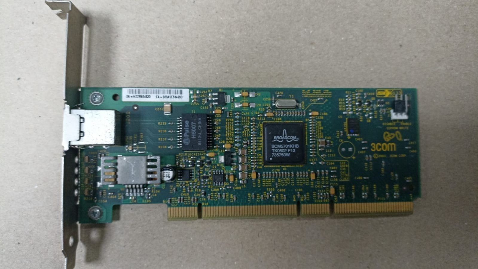 3COM 03-0337-000 10/100/1000 ETHERNET PCIX133