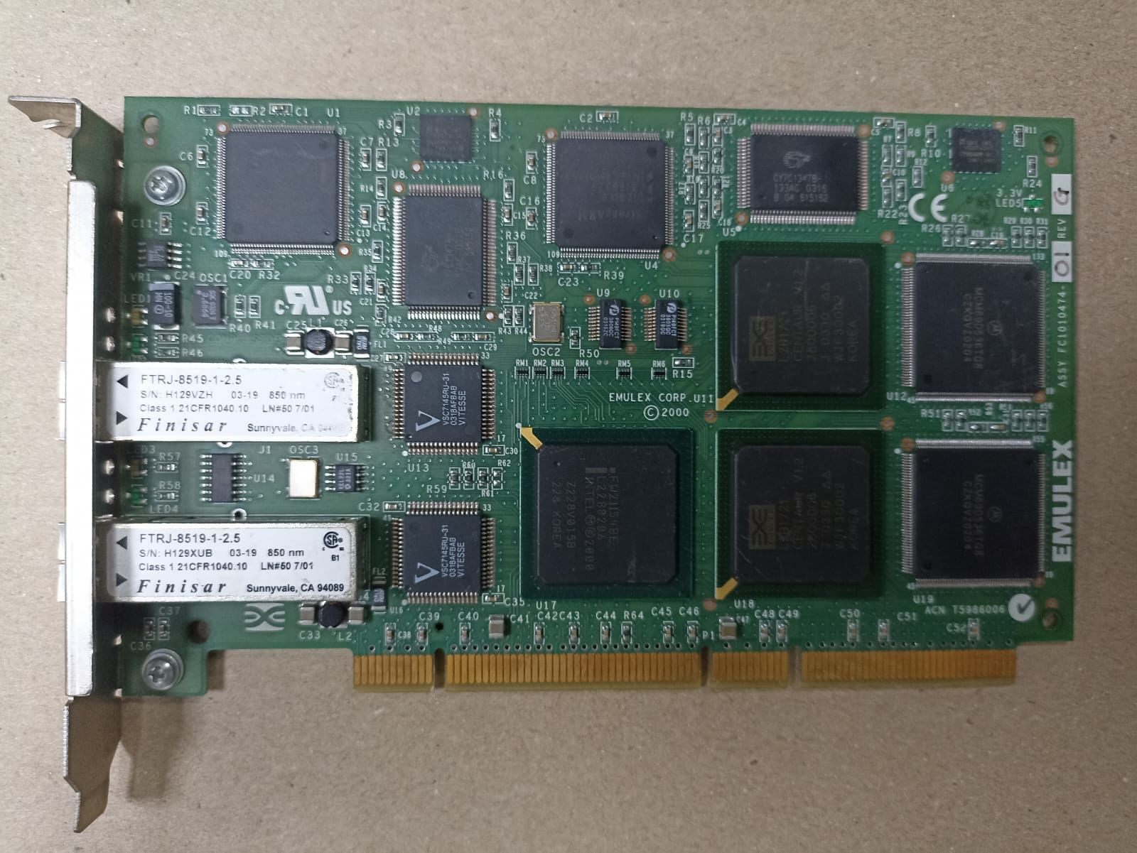 HP 2GB FIBER CHANNEL 64BIT HBA, 309266-001, FC1020035-01H 308541-001
