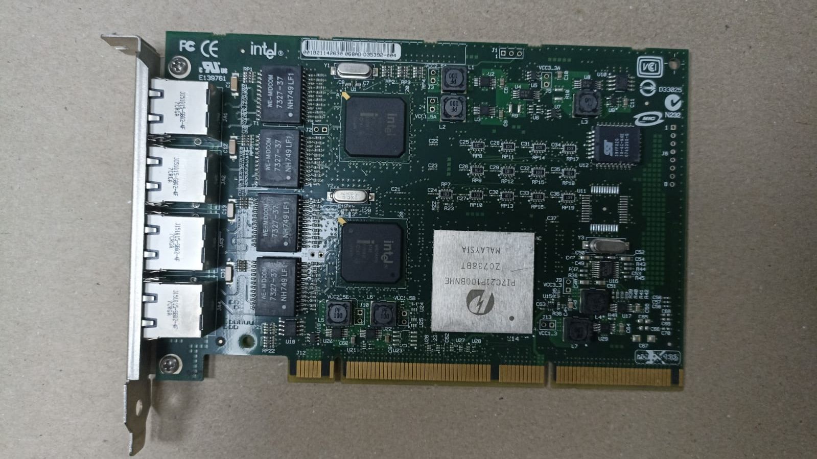 Intel Pro/1000GT 4 x 10/100/1000 PCI-X Nic PWLA8494GTBLK