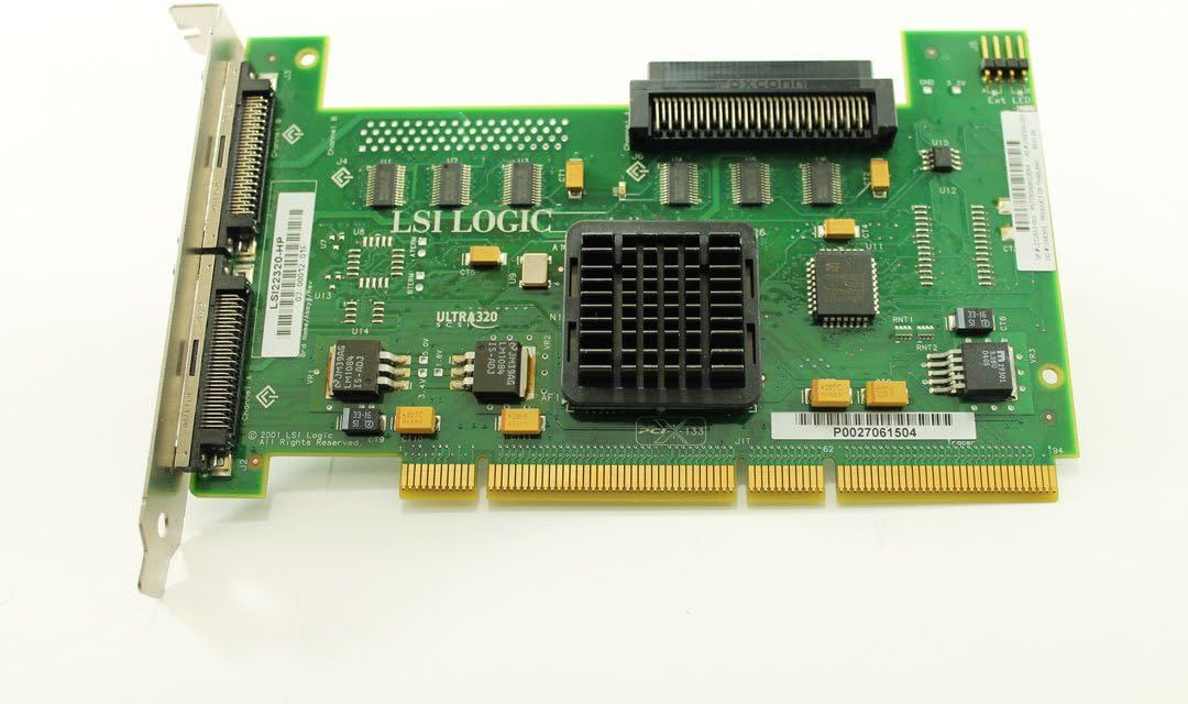 LSI LSI22320-HP Ultra320 Dual Channel SCSI HBA PCI-X Raid Controller Card 272653-001 U320