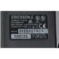 ERICSSON 7.5V 0.8A ADAPTER BML161 11-3A R1A TYPE 4020051-BV