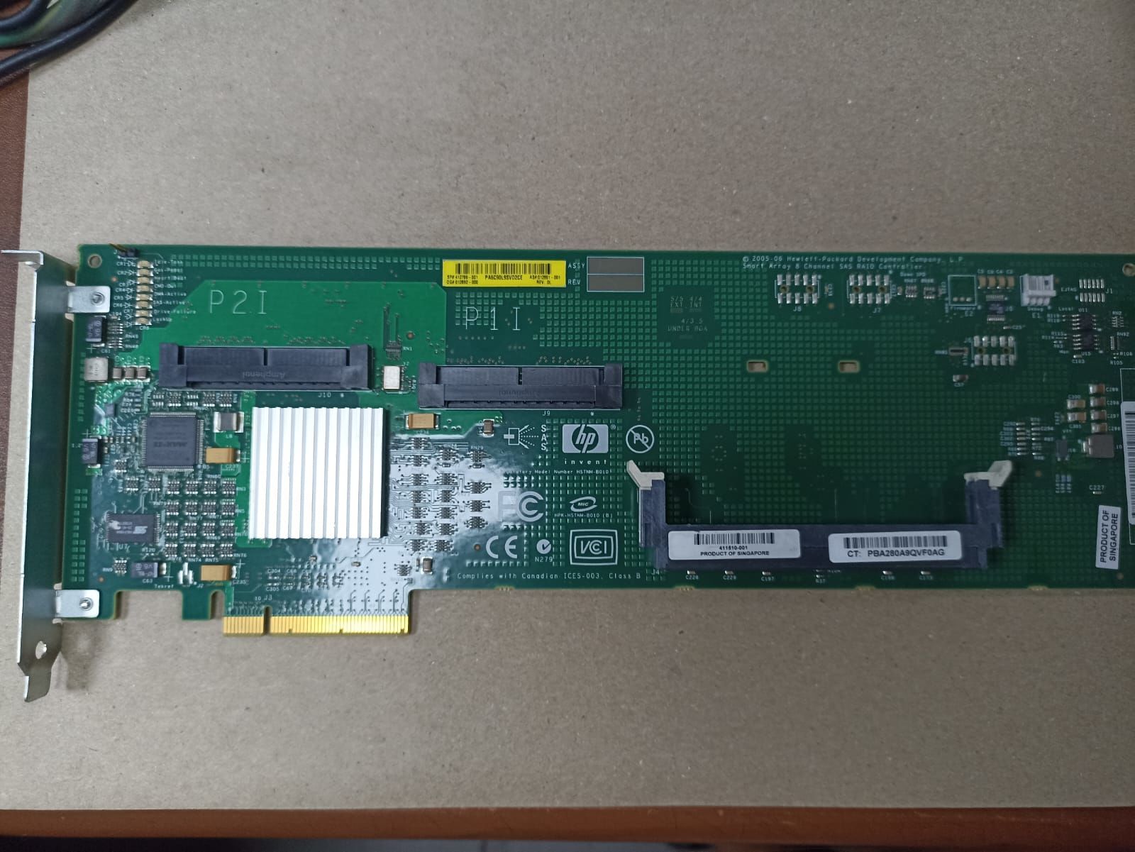HP 412799-001 E200 8-Channel SAS PCI-E RAID Controler 012891-001