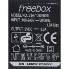 Freebox STA7-090360TI 9V 3.6A Adaptör