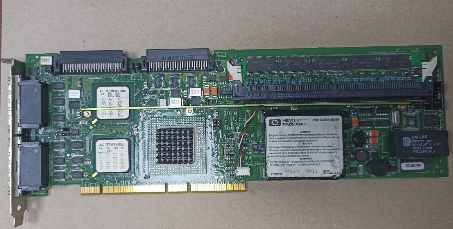 HP A5856-60001 RAID 4SI PCI 4-Port Ultra2 SCSI Controller Card