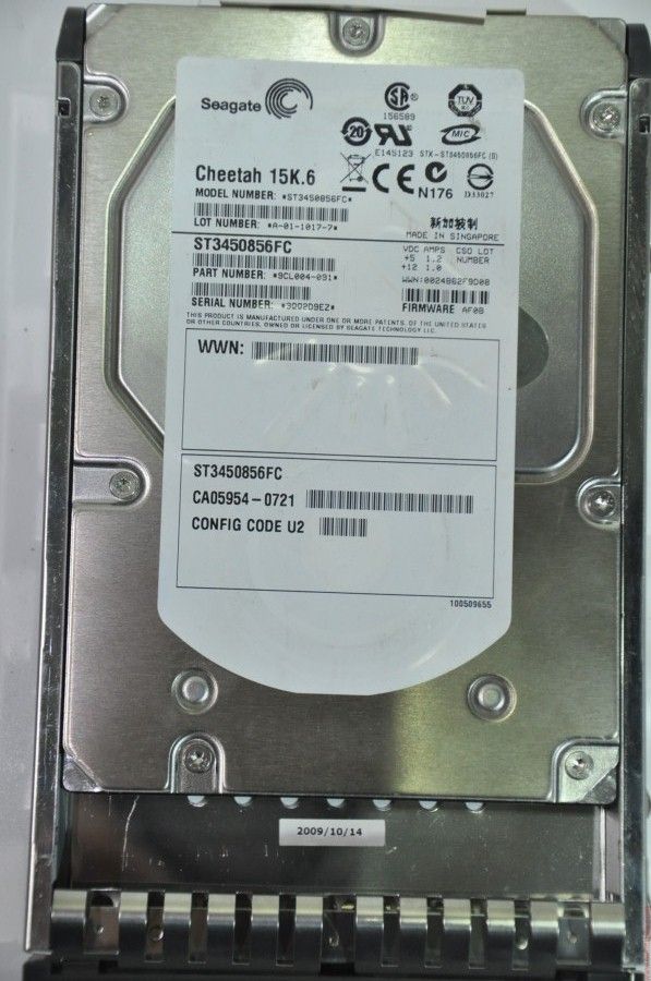 SEAGATE FIBER CHANNEL 450GB ST3450856FC 17P9905 3.5'' 15000RPM SCSI HDD