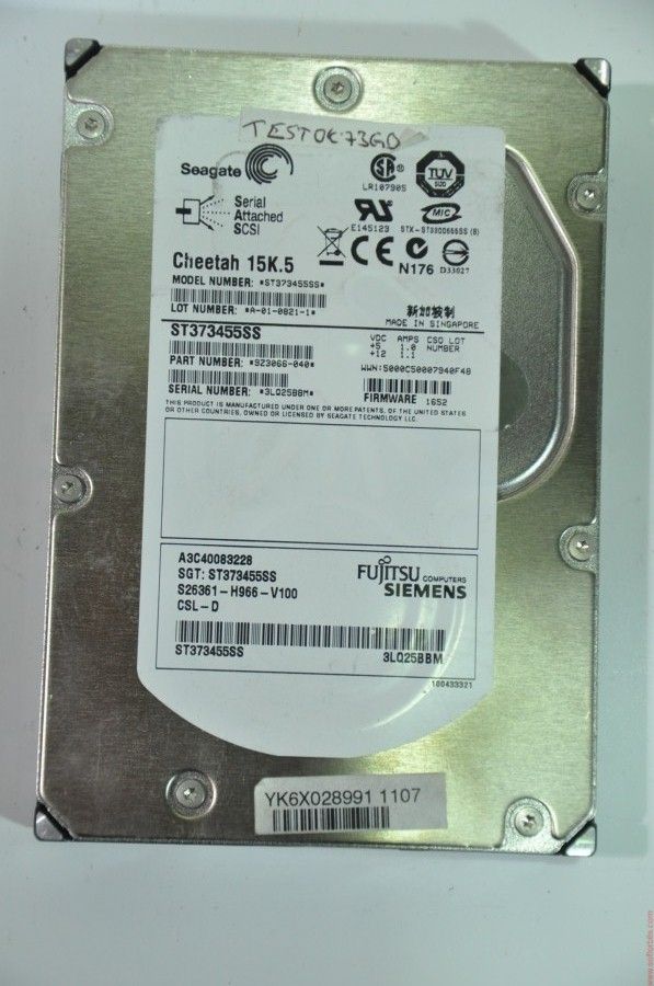 SEAGATE SAS 73GB ST373455SS 3.5'' 15000RPM SCSI HDD