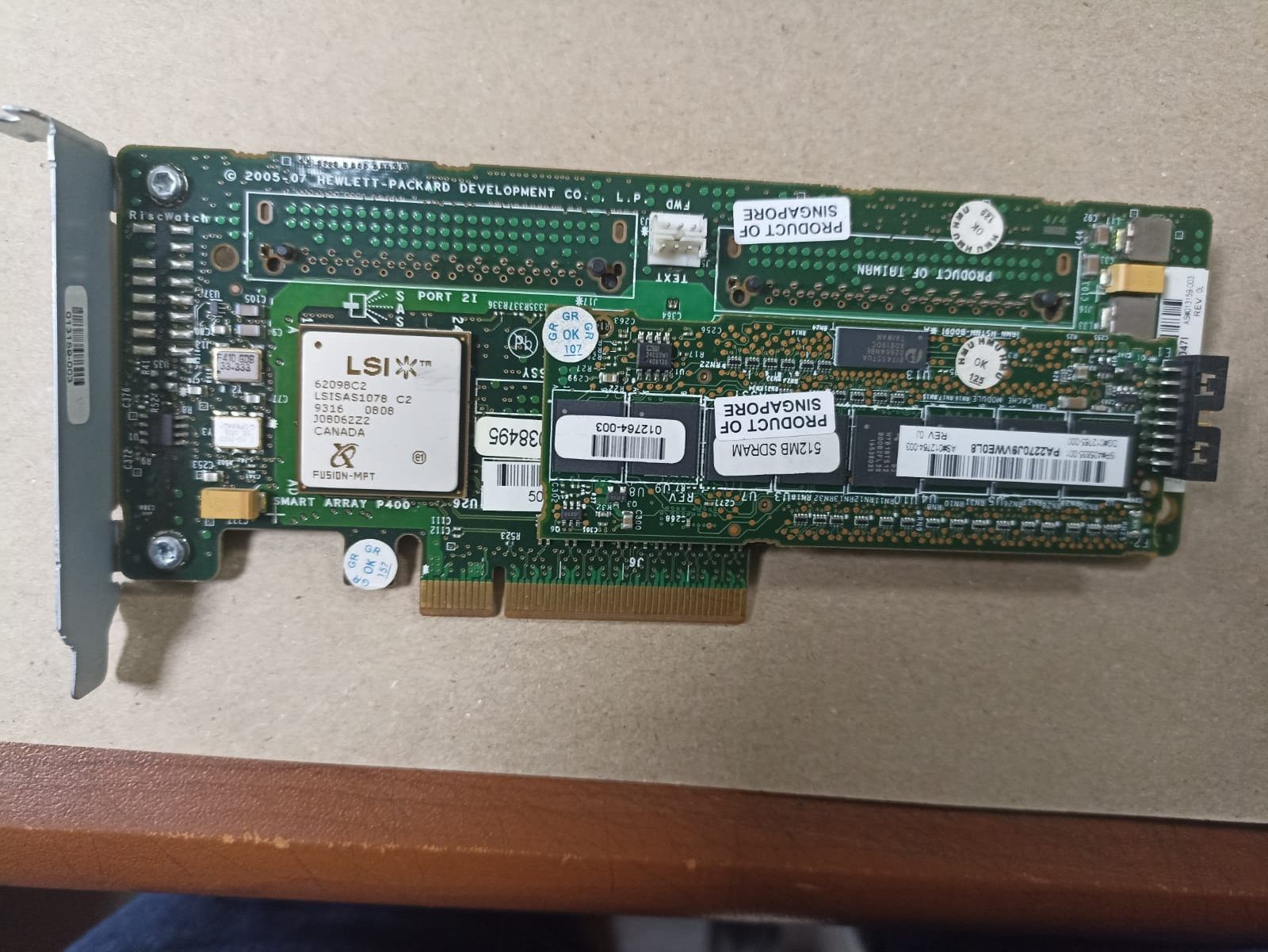 504022-001 HP Smart Array P400 Raid Controller Board 504023-001