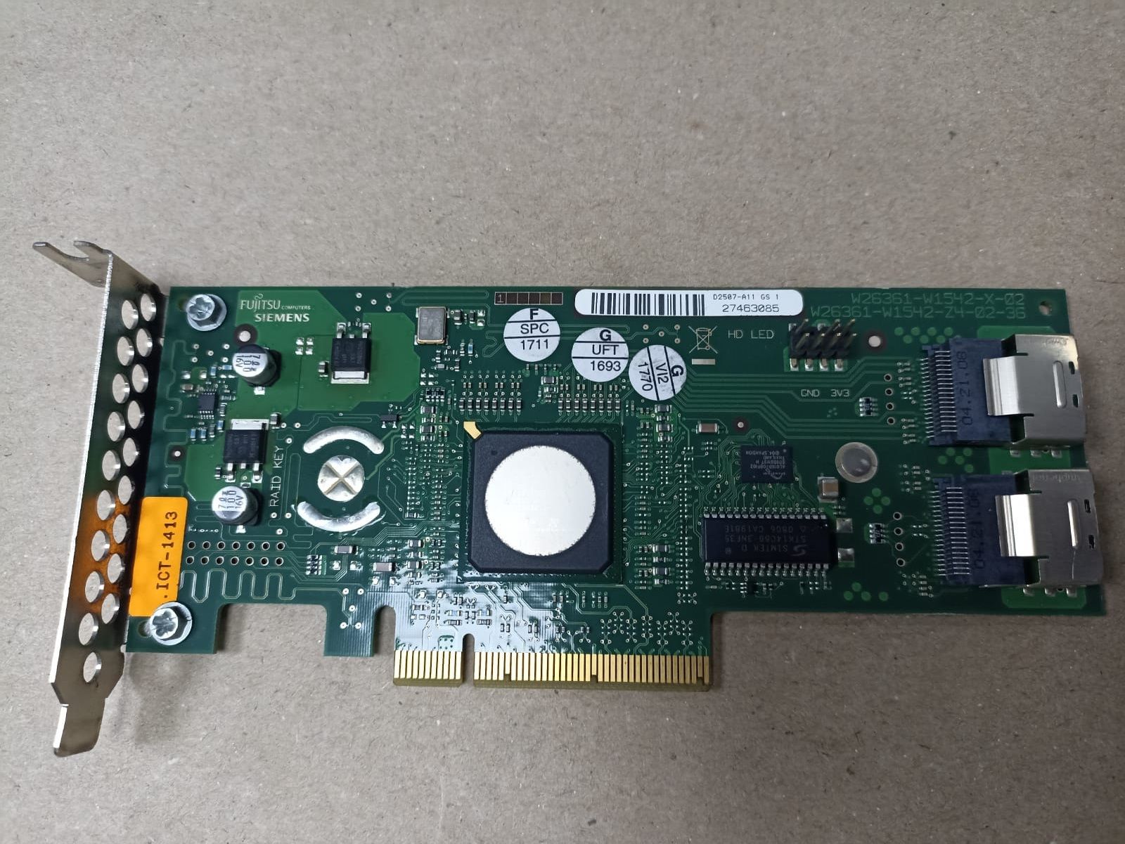 Raid Controller Card Fujitsu Siemens D2507-A11 GS1 SAS Raid Controller PCI-E