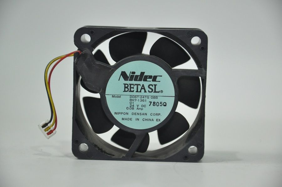 NIDEC BETA SL D06T-24TG 08B RH7-1361 60X25 24 VDC 0.08A FAN