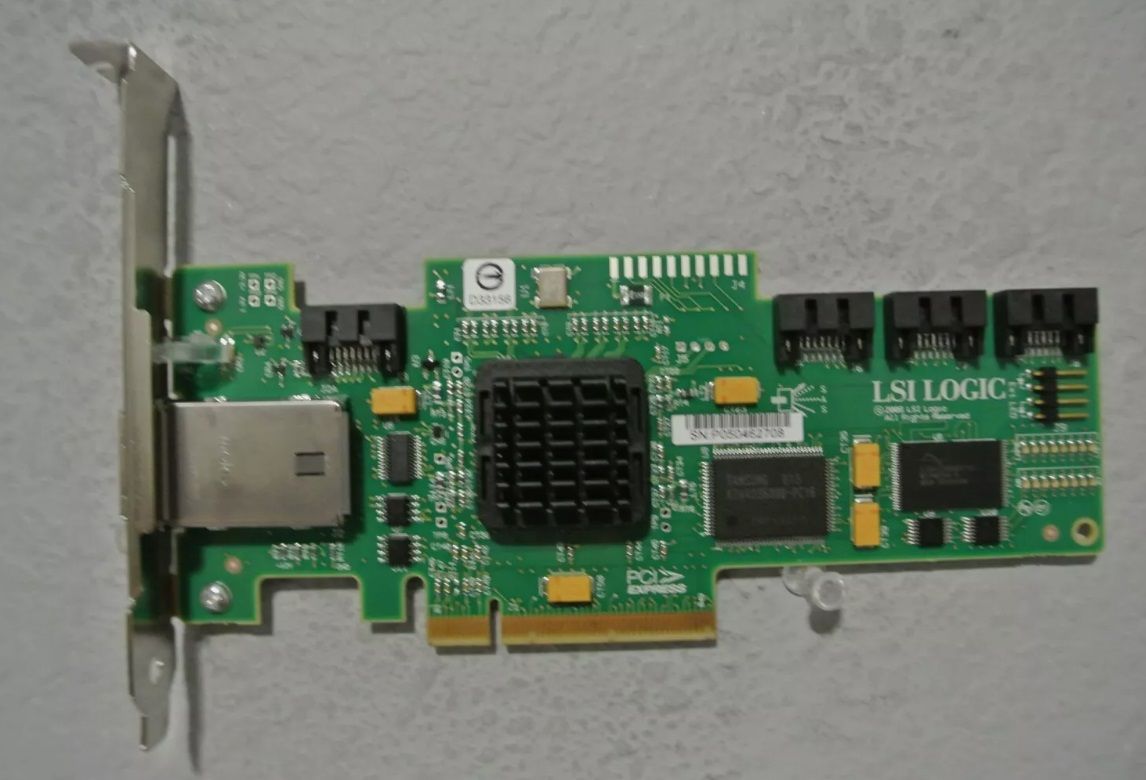 IBM LSI Logic SAS3444E L3-00124-01 25R8071 3GB 4 Port PCI-E HBA SAS Controller