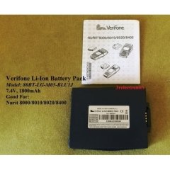 Verifone 8000/8010 Li-Ion Battery Pack Model 80BT-LG-M05 for Nurit Wireless Terminal