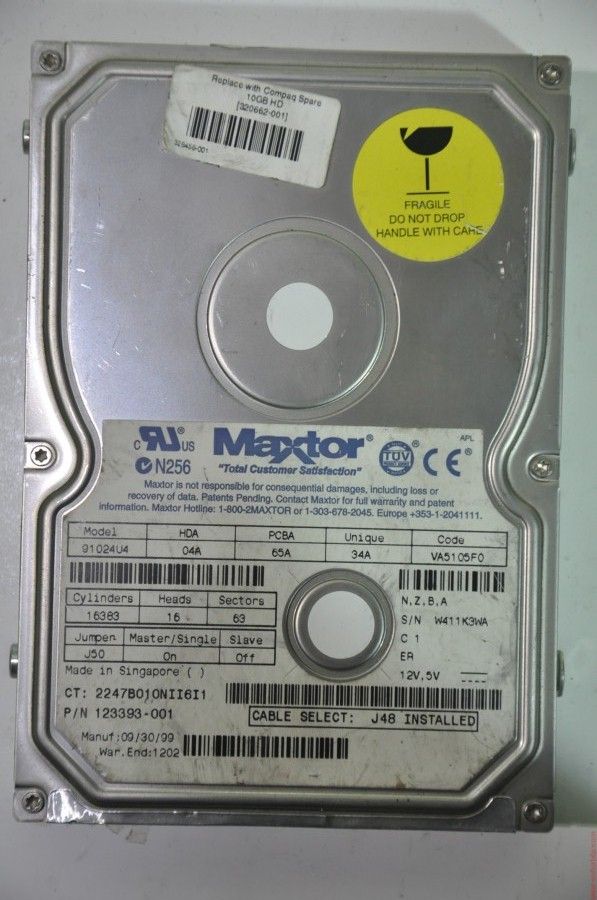 MAXTOR IDE 10GB 91024U4 3.5'' HDD