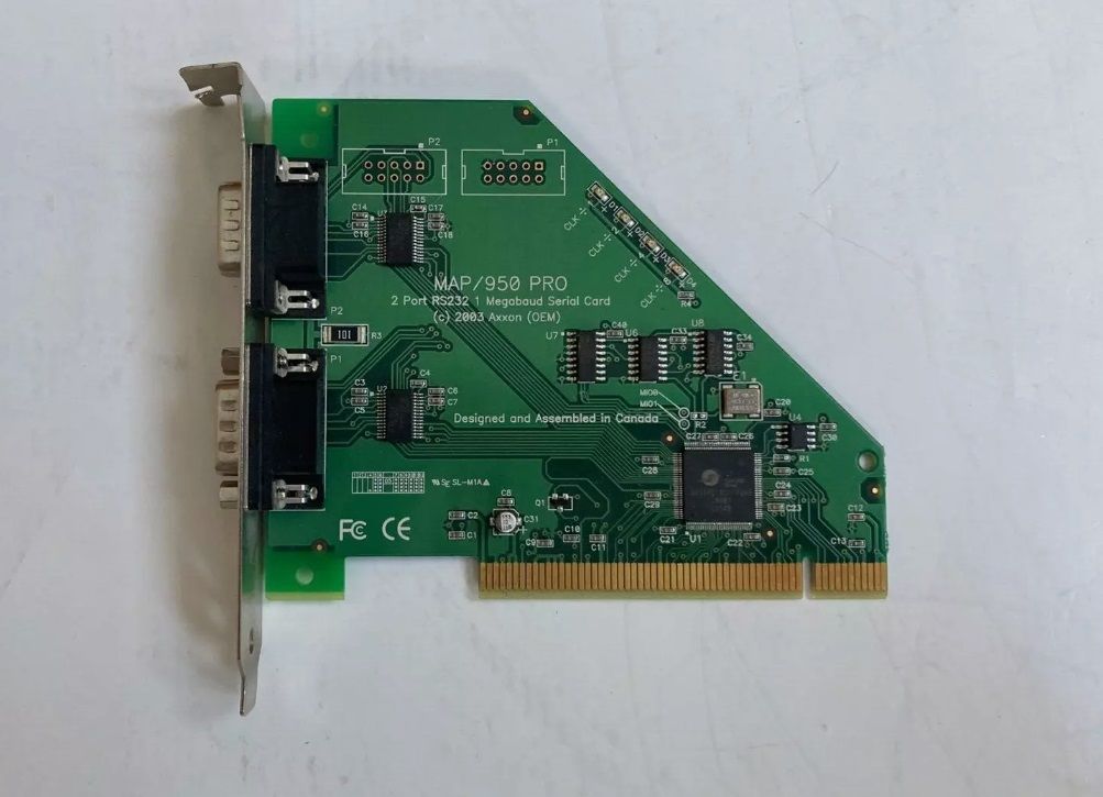 Axxon MAP 950 PRO 2 port RS232 Megabaud Serial Card